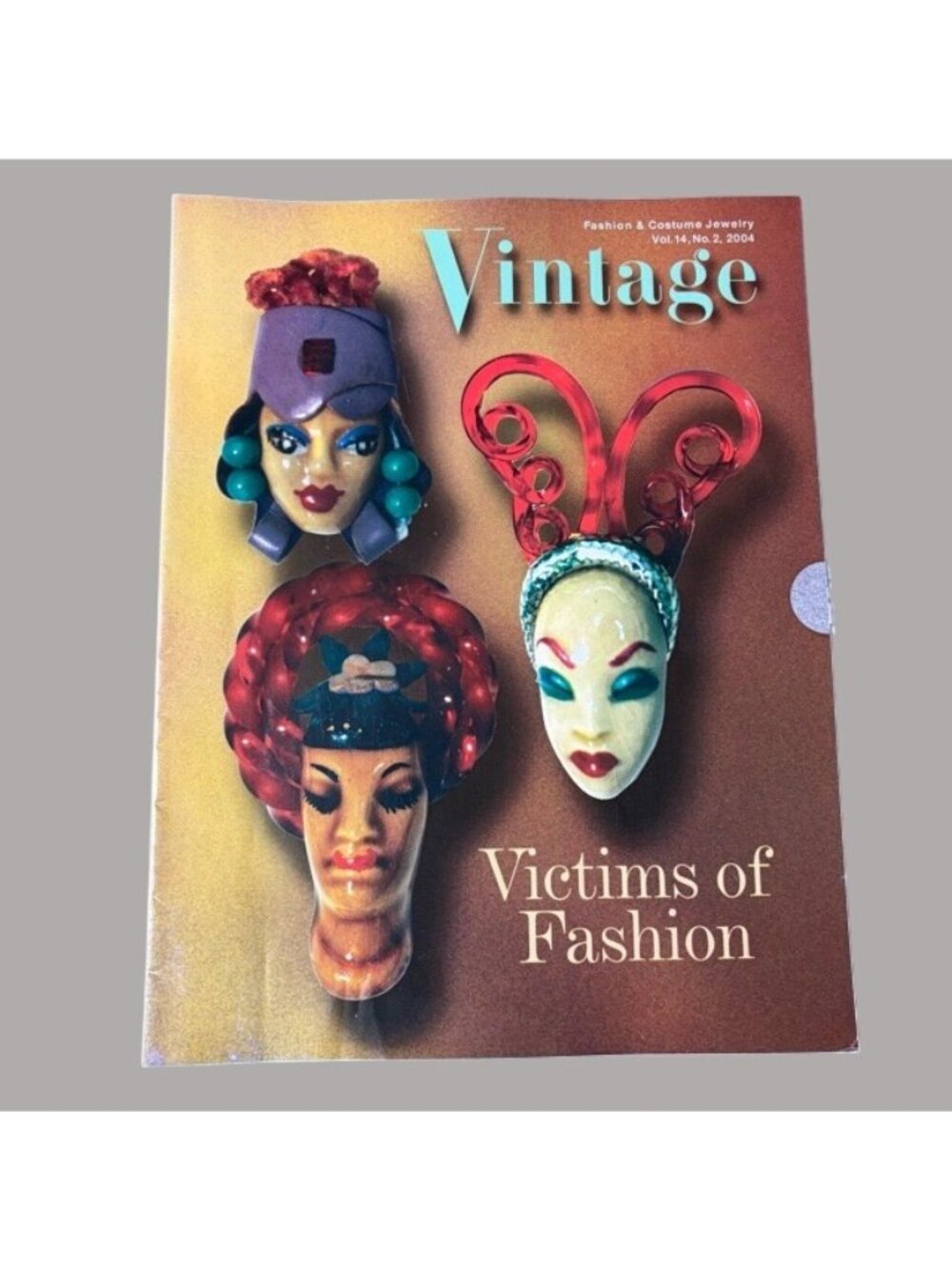 Vintage Fashion & Costume Jewelry Magazine 2004 Vol 14 # 2  Victims Of Fashion